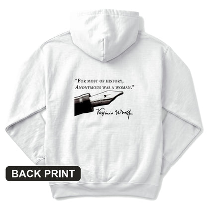 Virginia Woolf Back Print Hoodie
