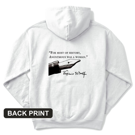 Virginia Woolf Back Print Hoodie