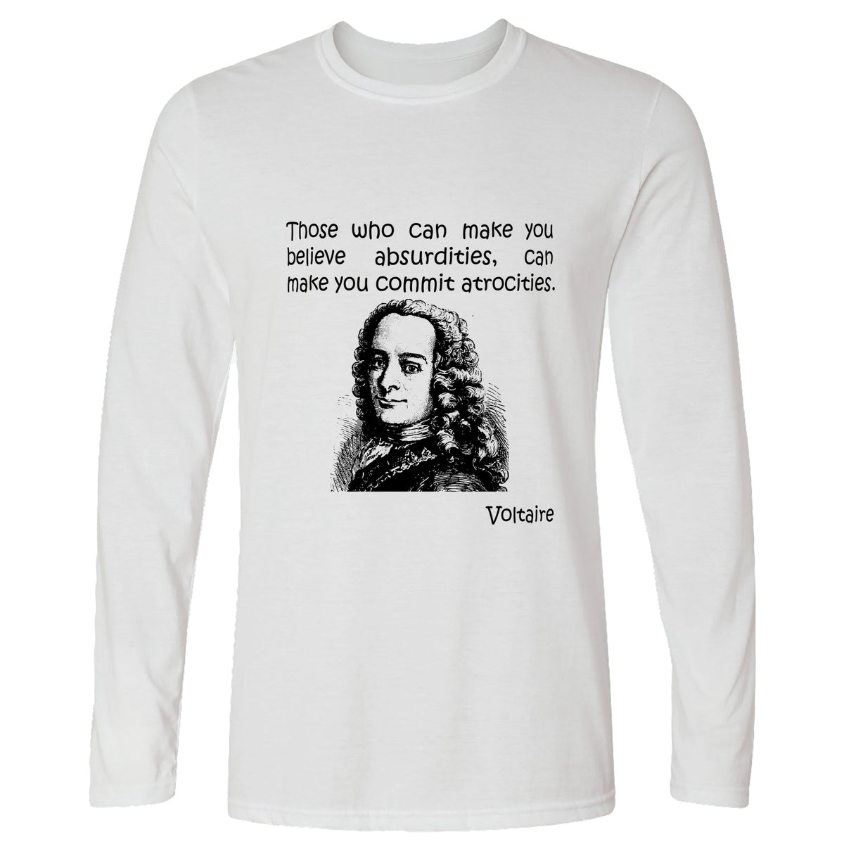 Voltaire Absurdities Long Sleeve T-Shirt