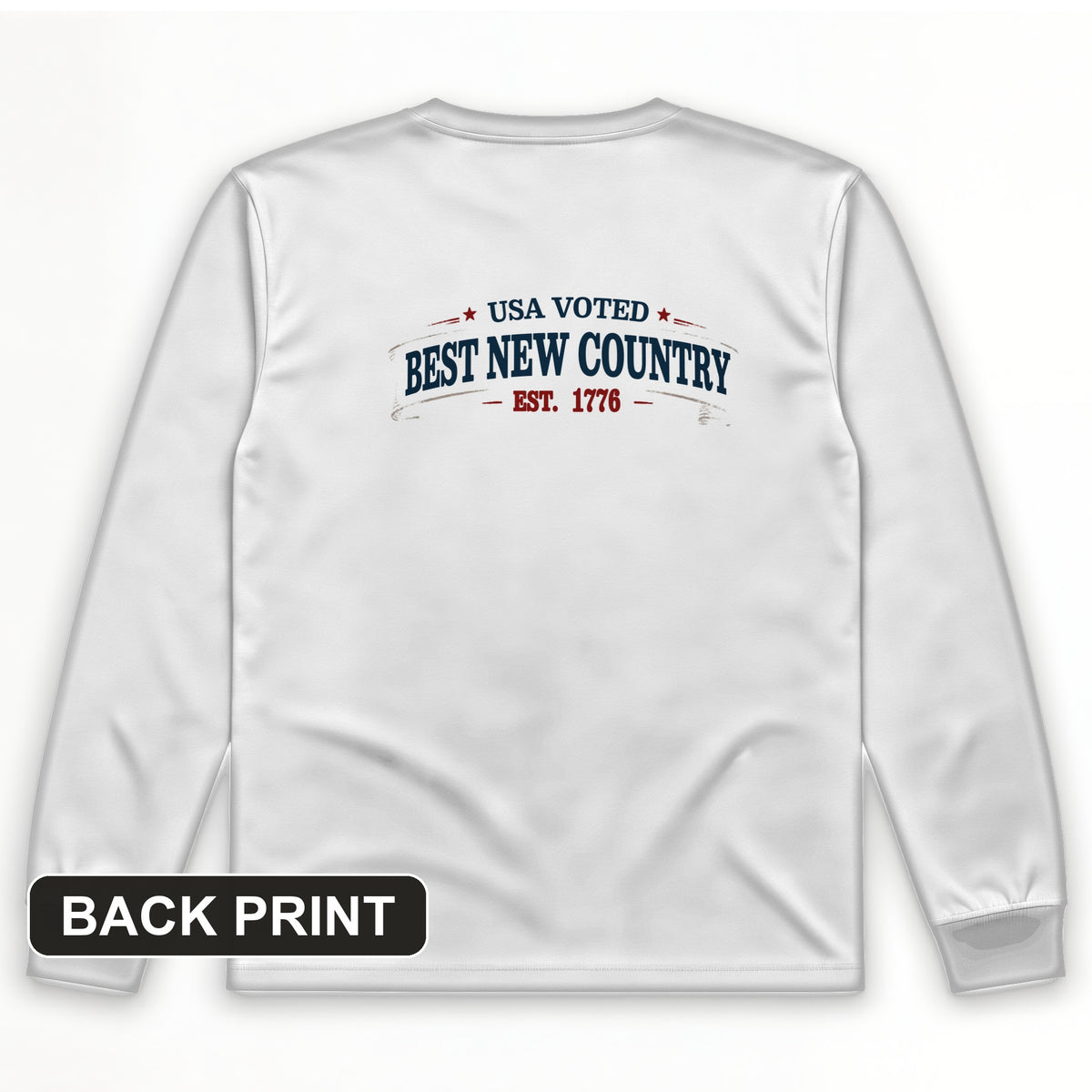 Voted Best New Country Back Print Long Sleeve T-Shirt