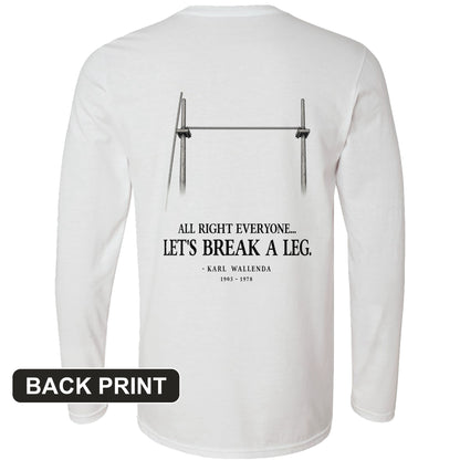 Wallendas Back Print Long Sleeve T-Shirt