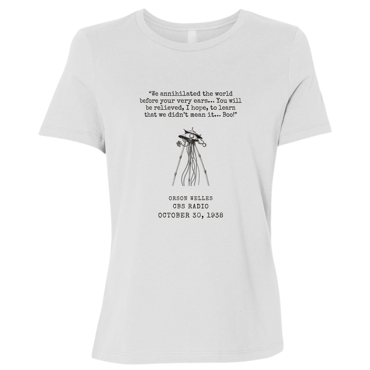 War Of The Worlds Boo Women's T-Shirt