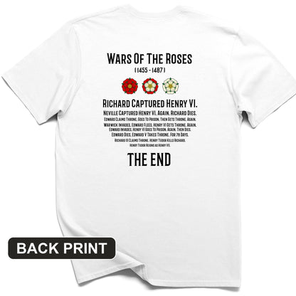 Wars Of The Roses Back Print T-Shirt