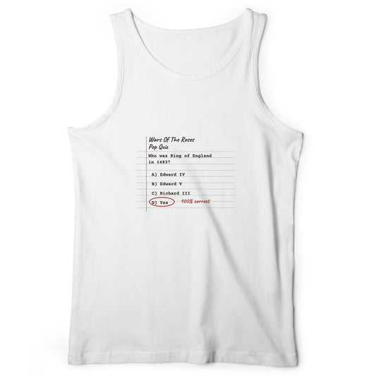 Wars Of The Roses Pop Quiz Tank Top