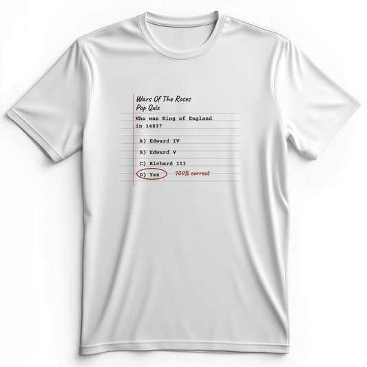 Wars Of The Roses Pop Quiz Premium Tee