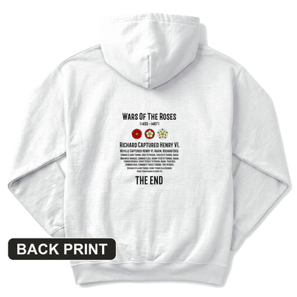 Wars Of The Roses Back Print Hoodie
