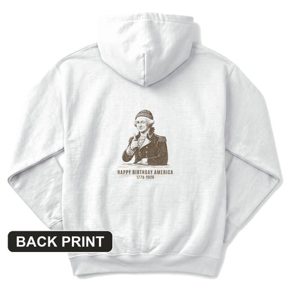 Washington Beanie Back Print Hoodie