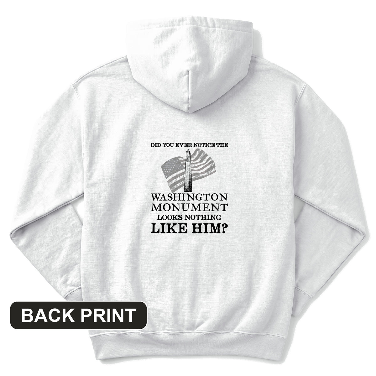 Washington Monument Back Print Hoodie