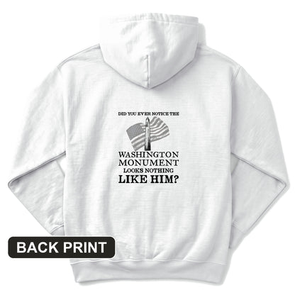 Washington Monument Back Print Hoodie