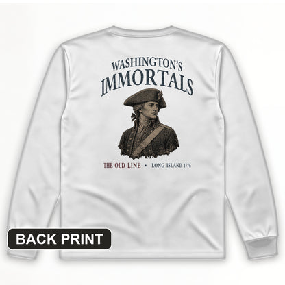 Washington's Immortals Back Print Long Sleeve T-Shirt
