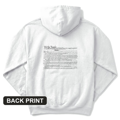 We the People Constitution Back Print Hoodie