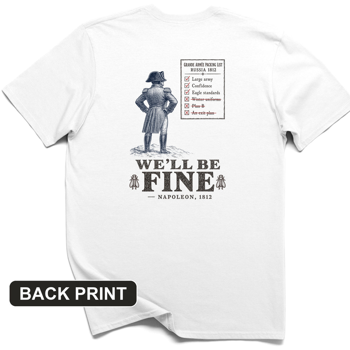 We'll Be Fine Back Print T-Shirt