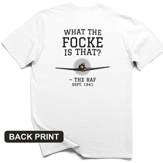 What The Focke Is That Back Print T-Shirt