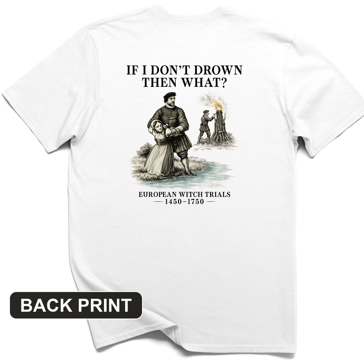 Witch Back Print T-Shirt