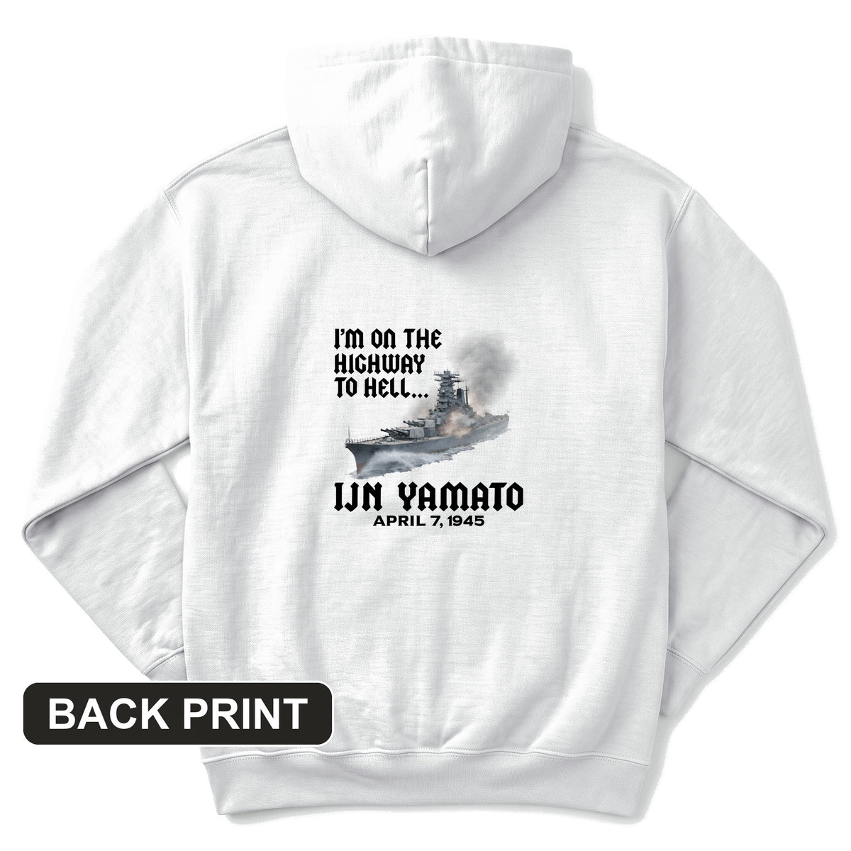 Yamato Back Print Hoodie