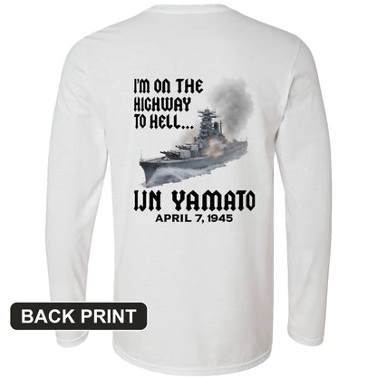 Yamato Back Print Long Sleeve T-Shirt