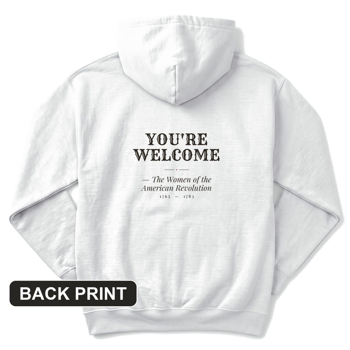 You're Welcome Back Print Hoodie