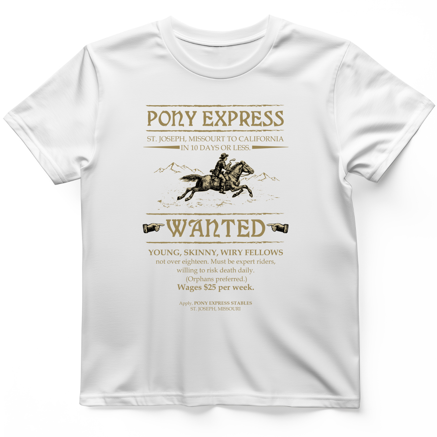 Pony Express Poster T-Shirt