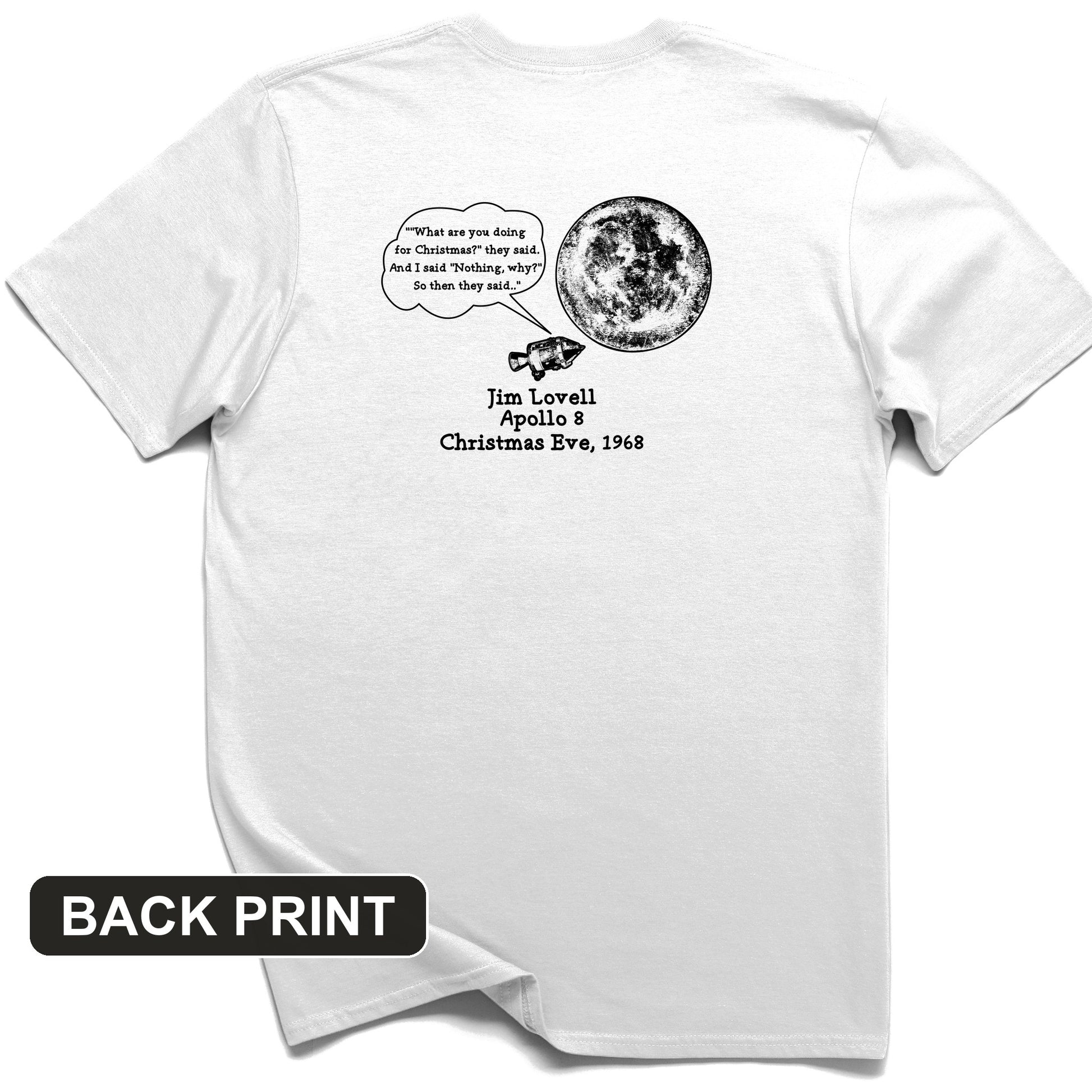 Apollo 8 Back Print T-Shirt