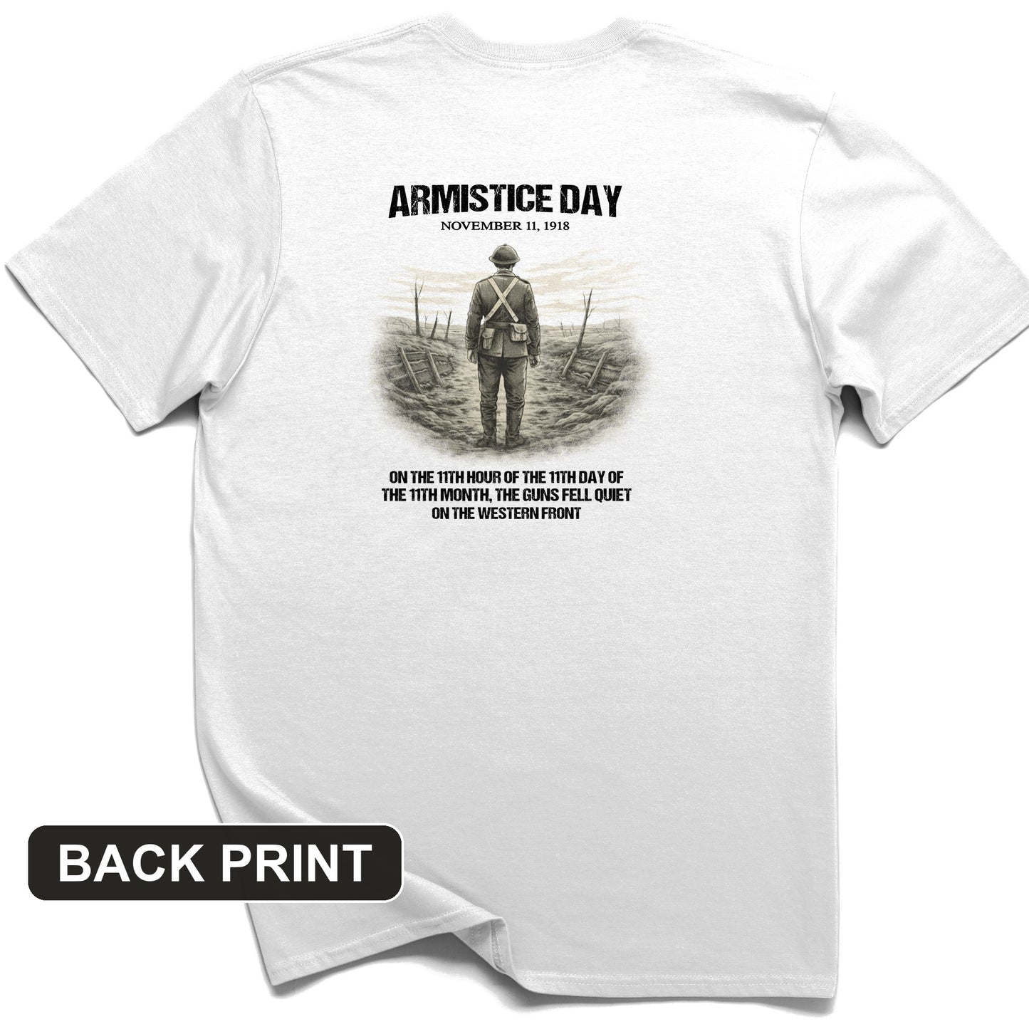 Armistice Day Back Print T-Shirt