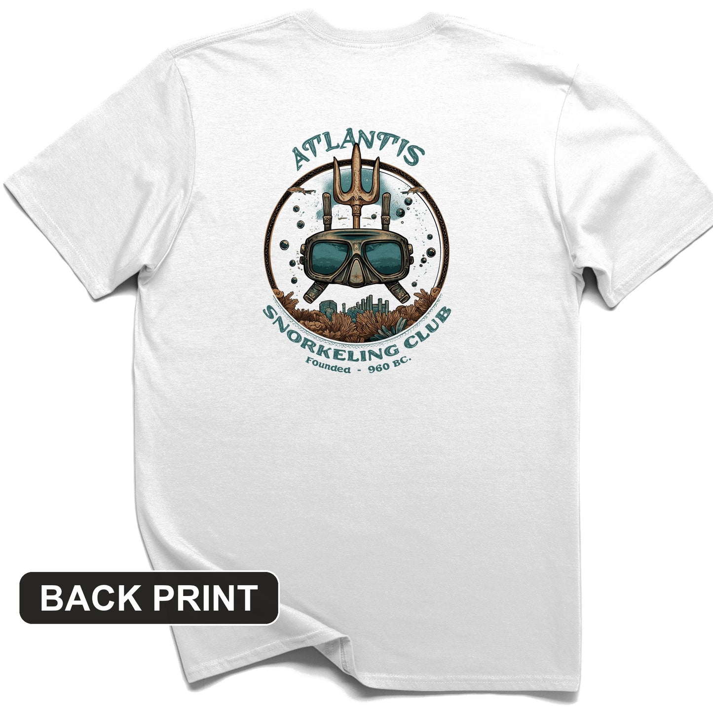 Atlantis Back Print T-Shirt
