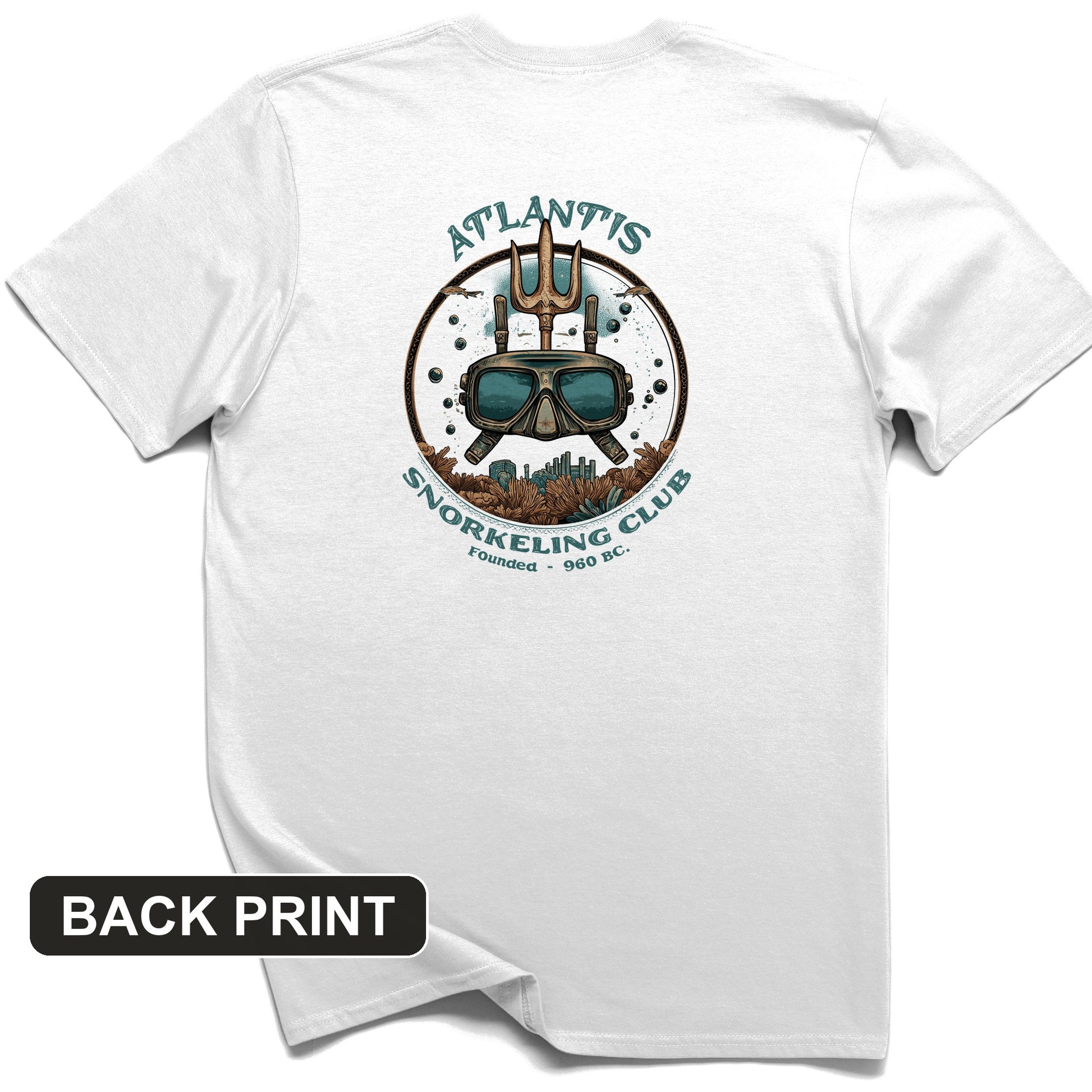 Atlantis Back Print T-Shirt