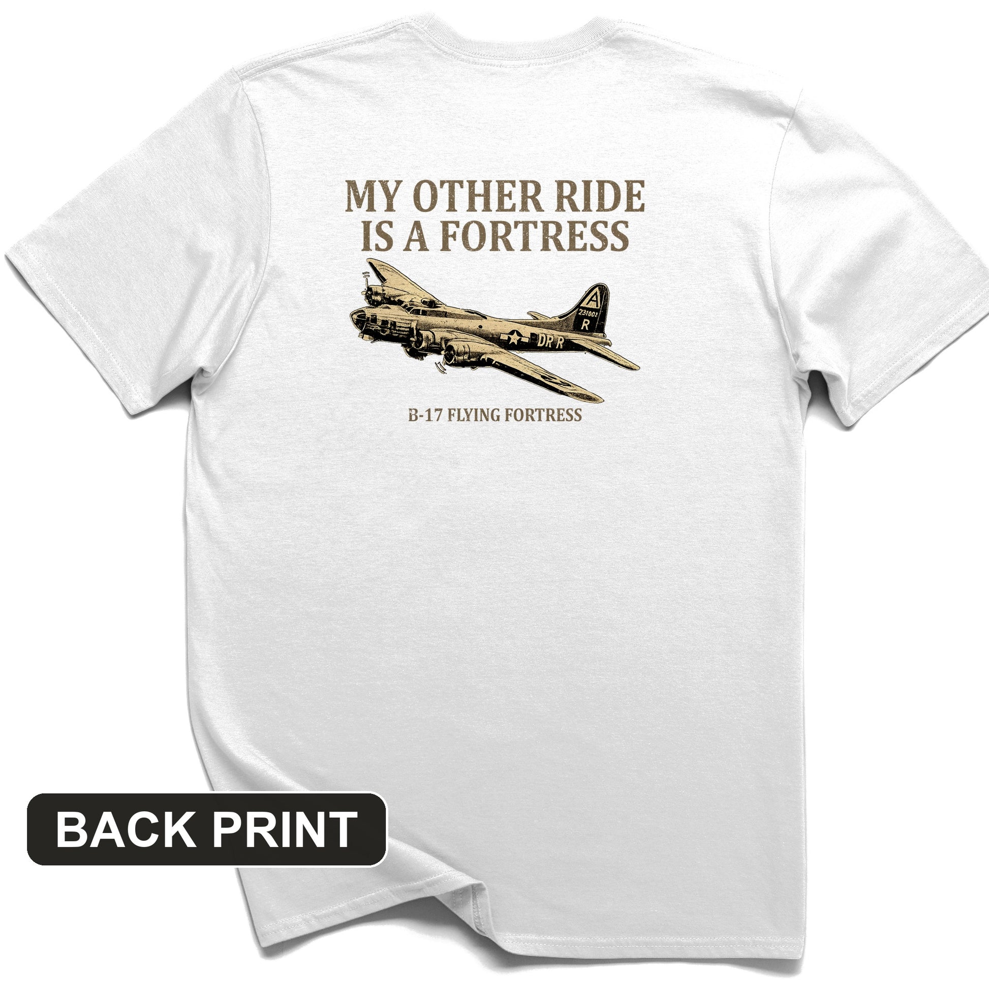 B-17 Back Print T-Shirt