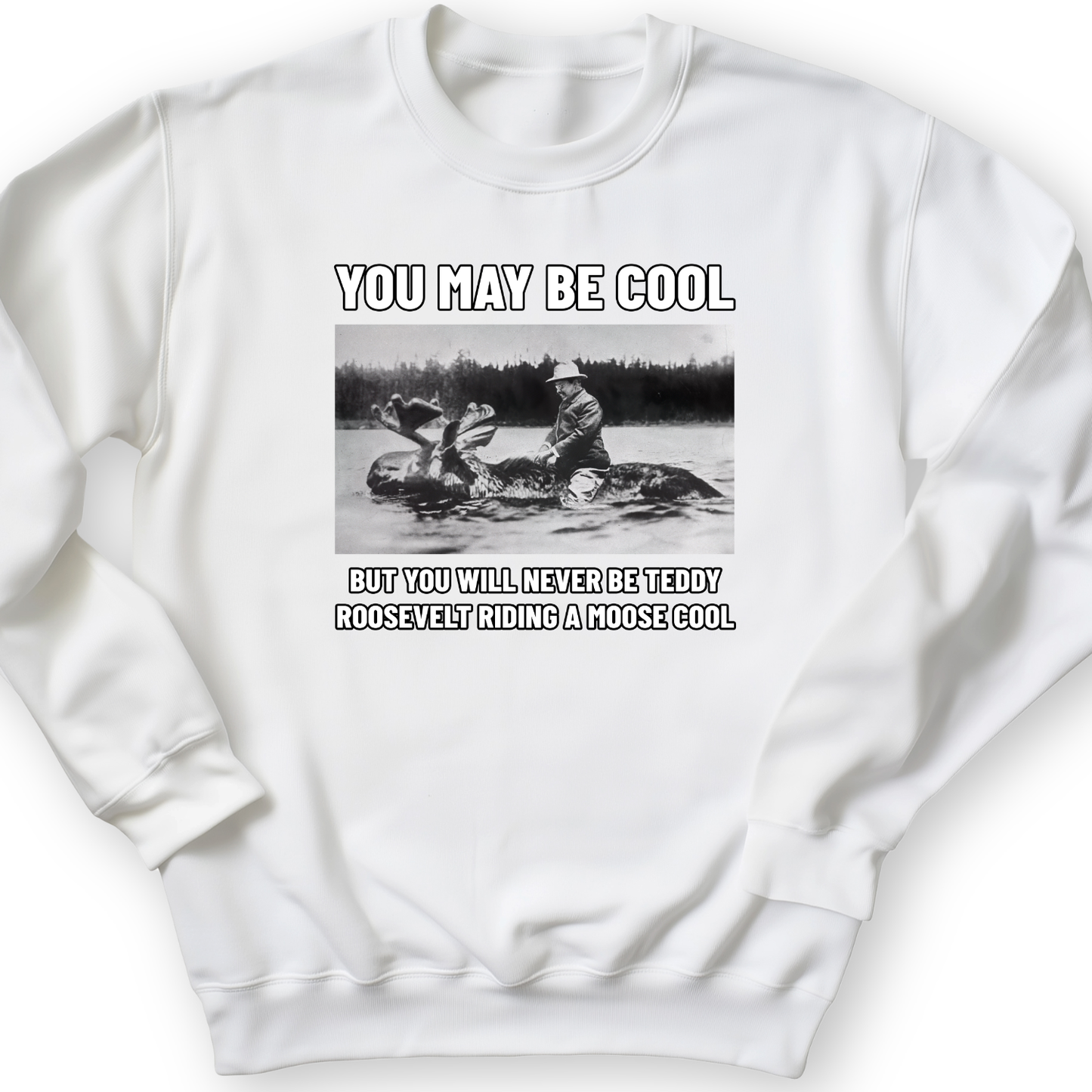 Teddy Riding Moose Crewneck