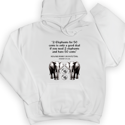 2 Elephants for 50 Cents Hoodie