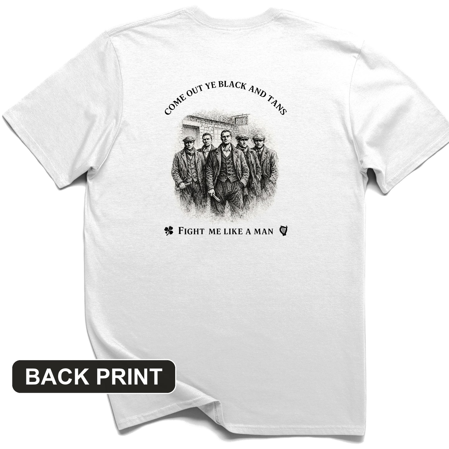 Black and Tans Back Print T-Shirt