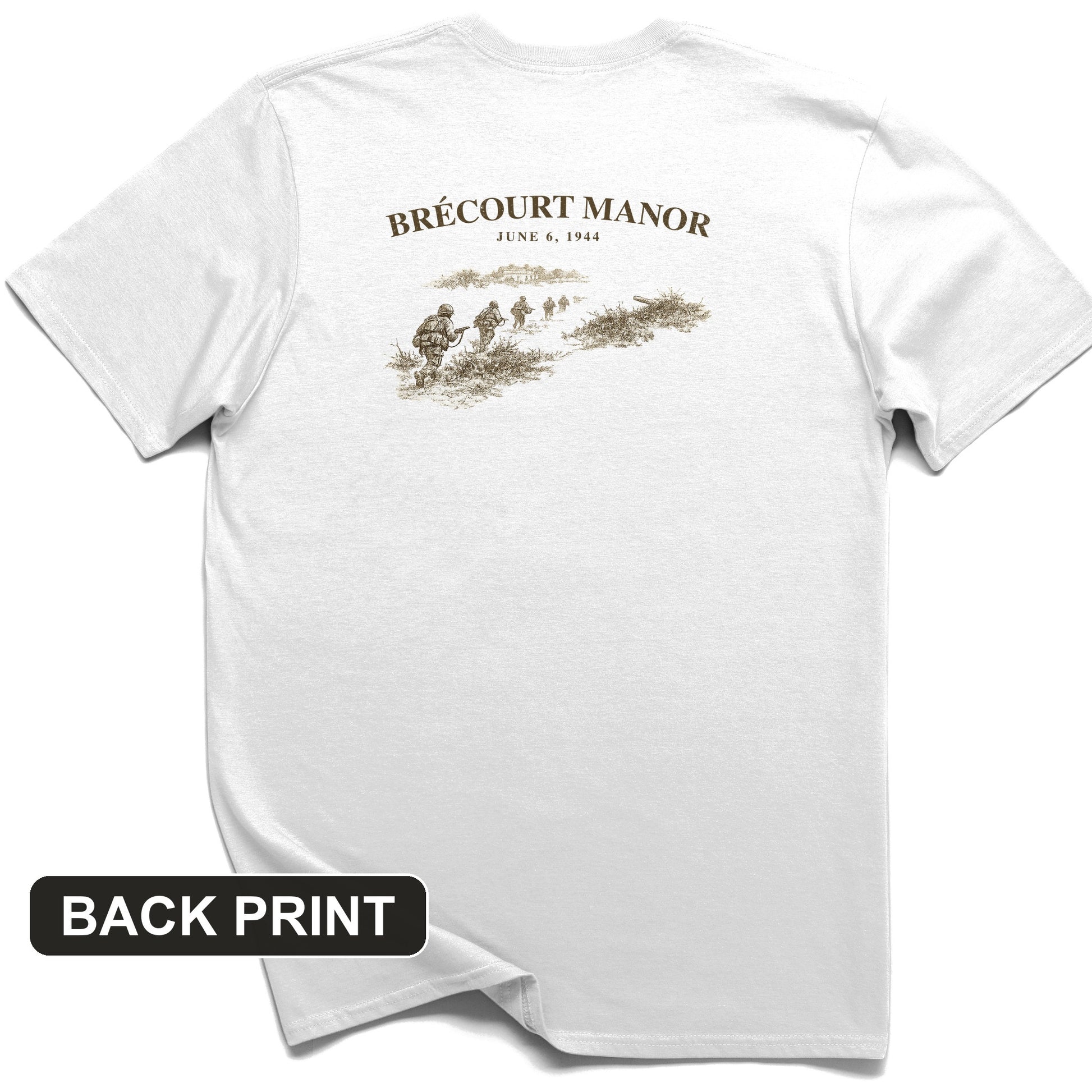 Brecourt Manor Back Print T-Shirt