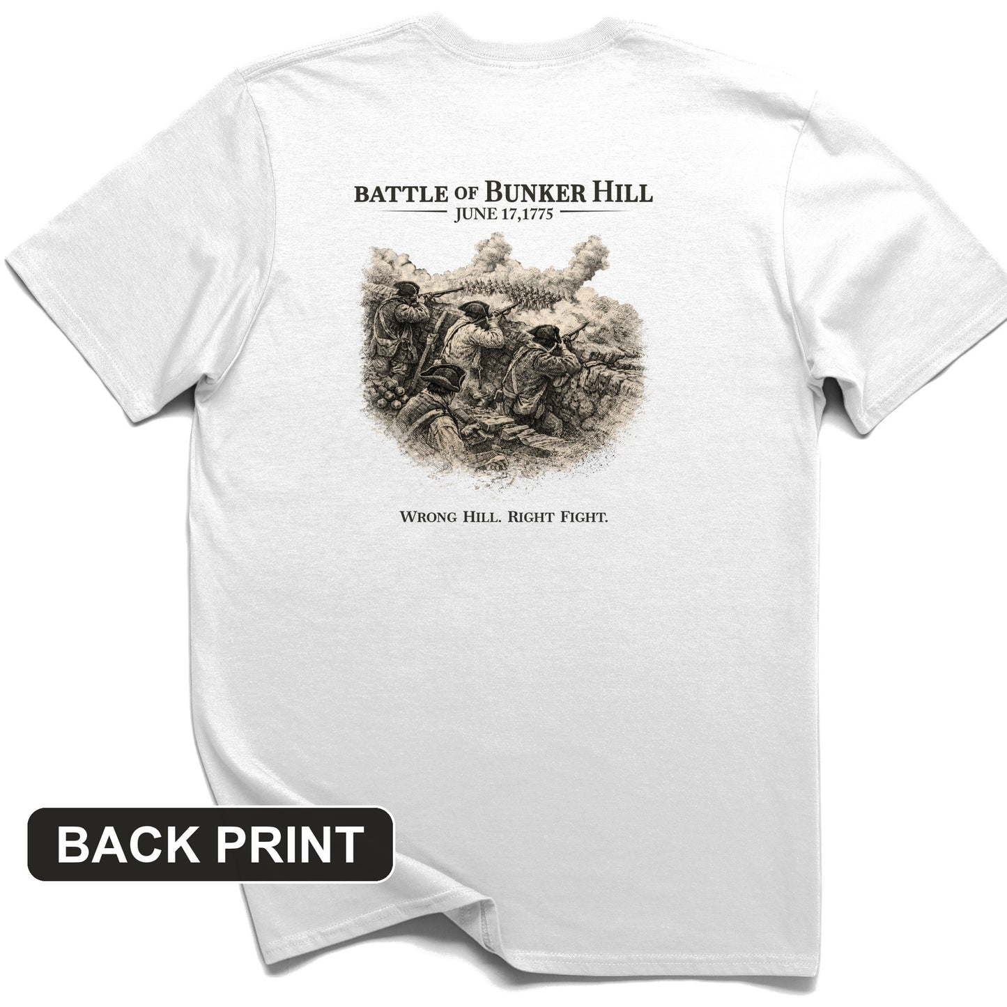 Bunker Hill Back Print T-Shirt