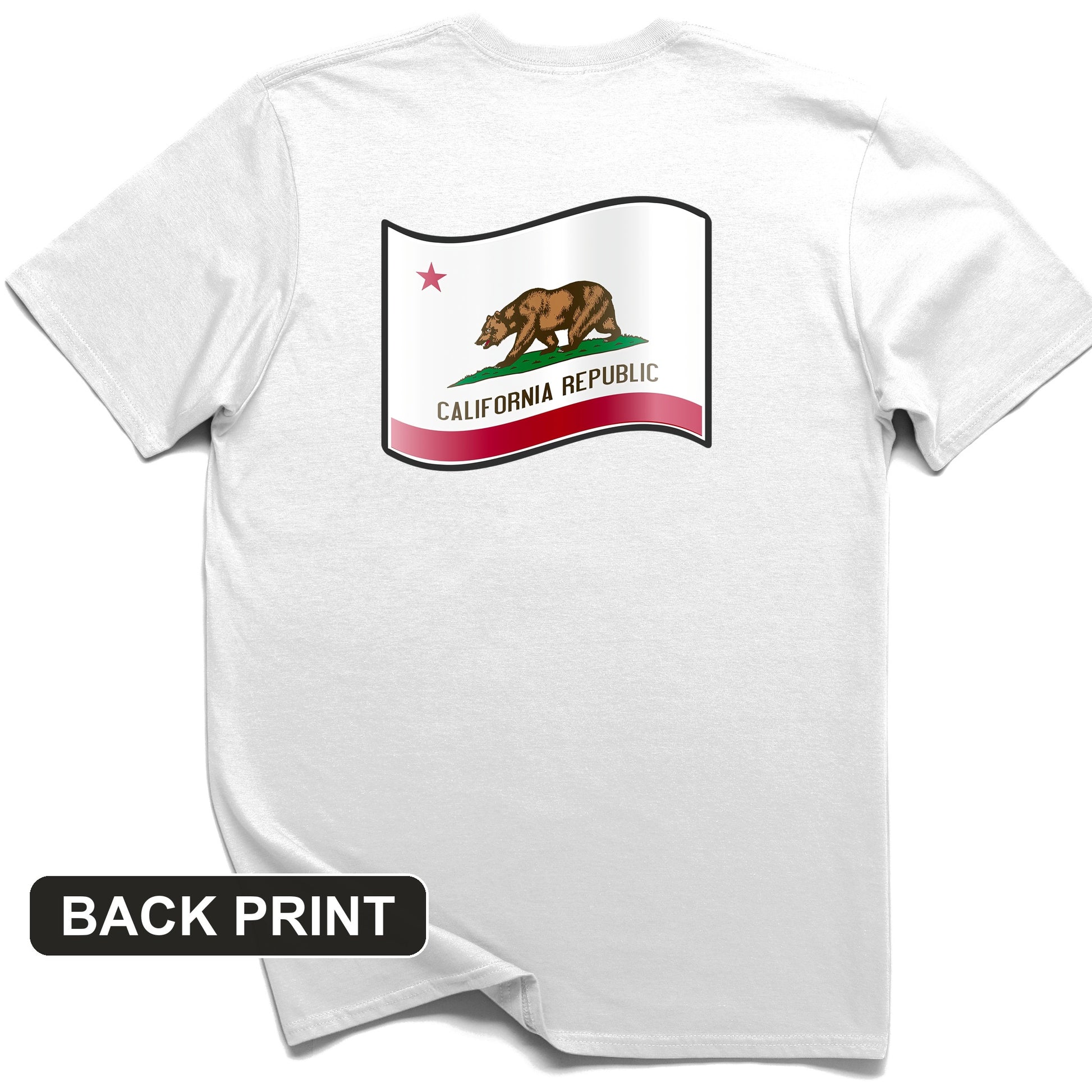 California Republic Back Print T-Shirt