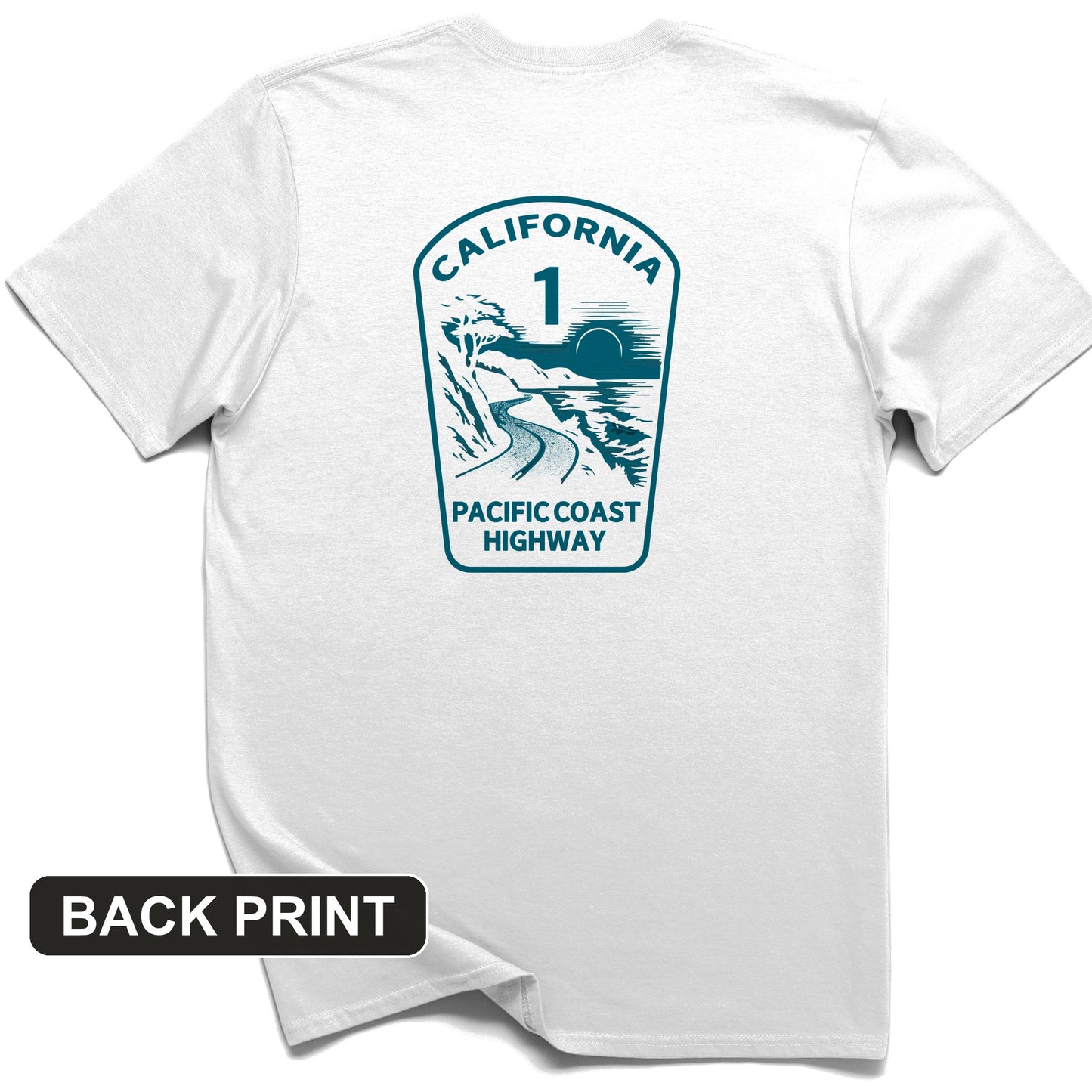 California Back Print T-Shirt