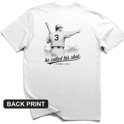 Called His Shot Back Print T-Shirt