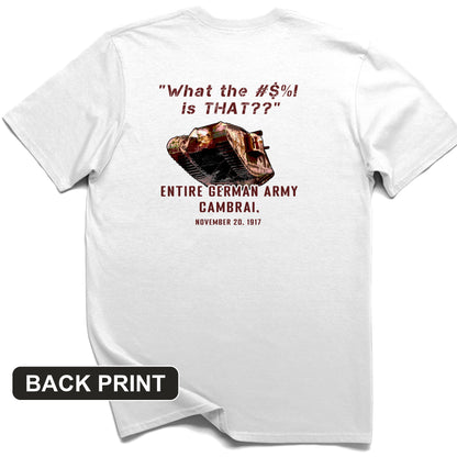 Cambrai 1917 Back Print T-Shirt