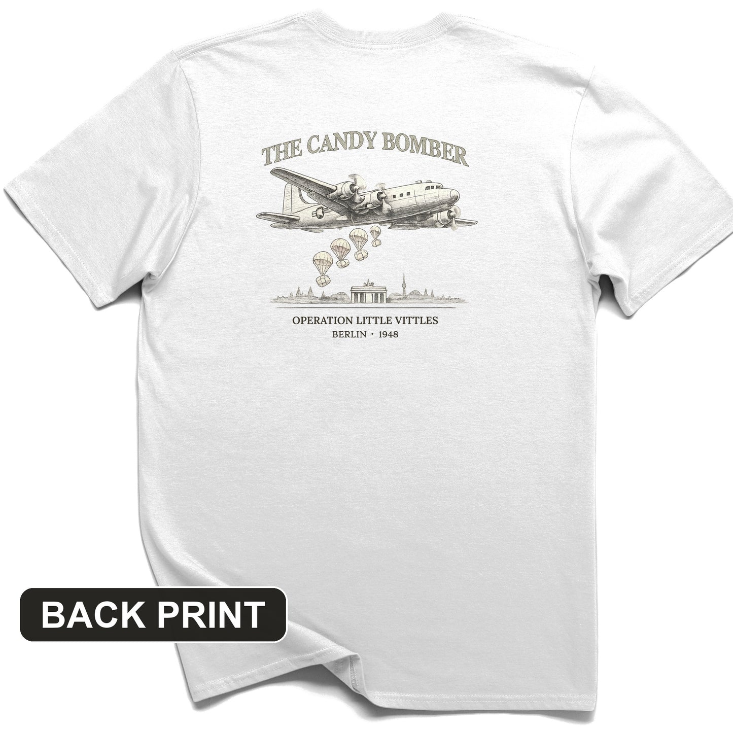 Candy Bomber Back Print T-Shirt