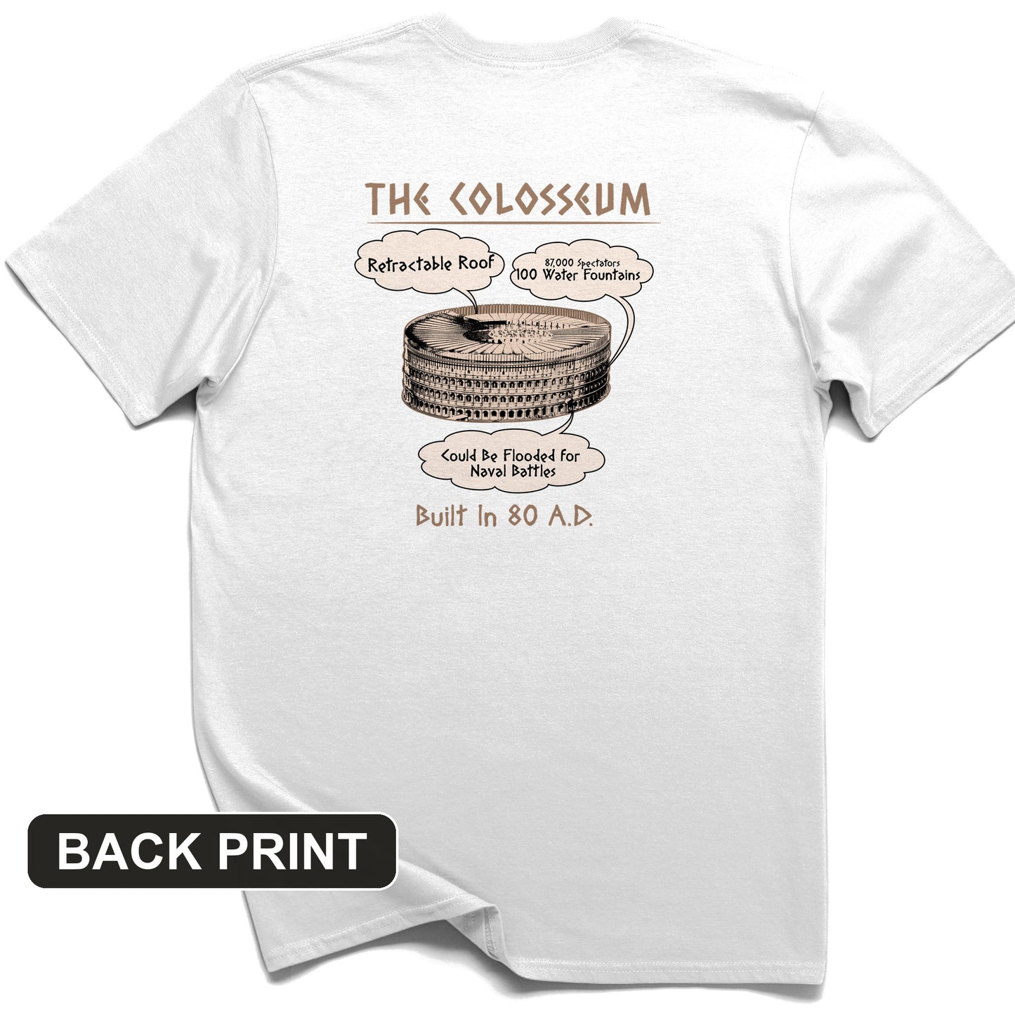 Colosseum Back Print T-Shirt