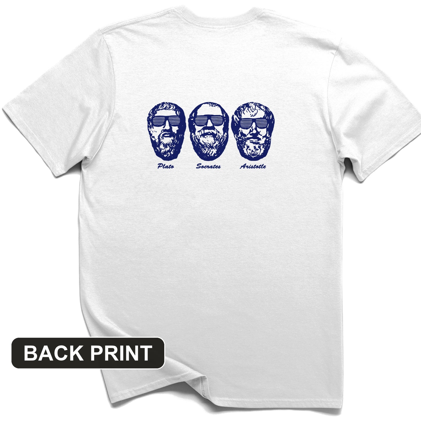 Cool Philosophers Back Print T-Shirt