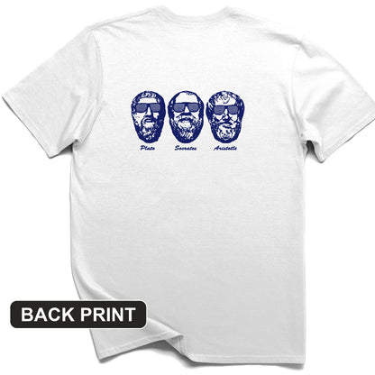 Cool Philosophers Back Print T-Shirt