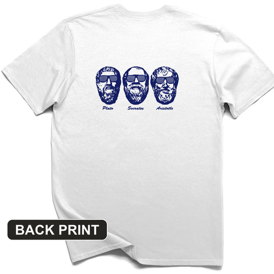 Cool Philosophers Back Print T-Shirt