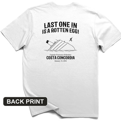 Costa Concordia Back Print T-Shirt