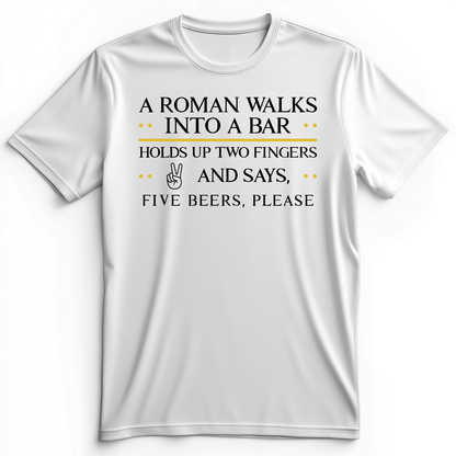 Roman Walks Into a Bar Premium Tee