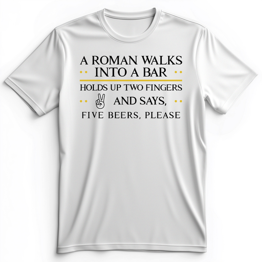 Roman Walks Into a Bar Premium Tee