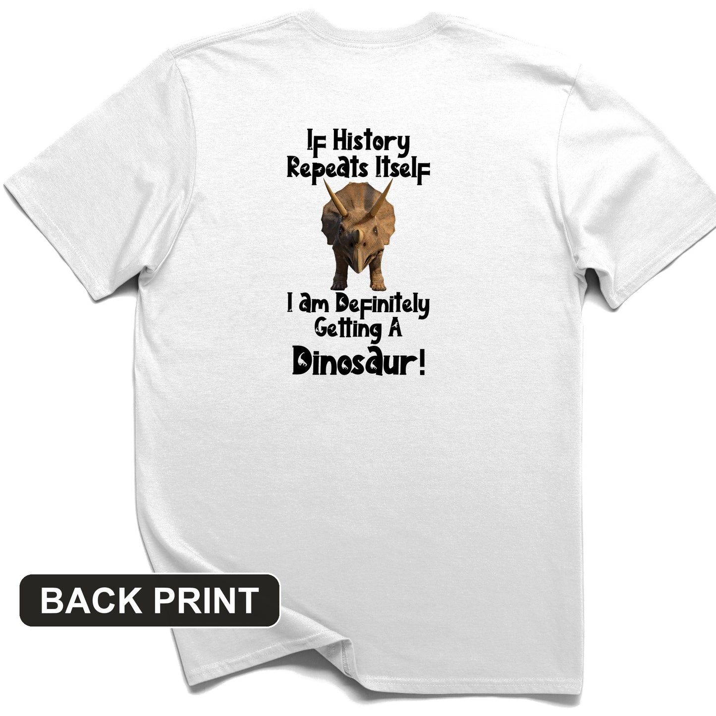 Dinosaur Back Print T-Shirt