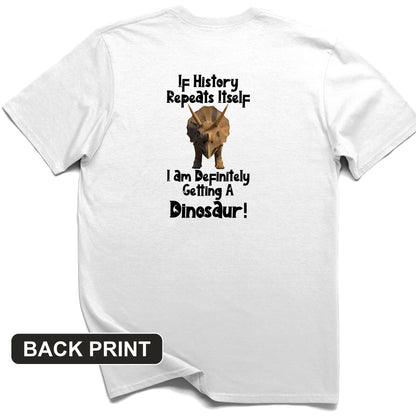 Dinosaur Back Print T-Shirt
