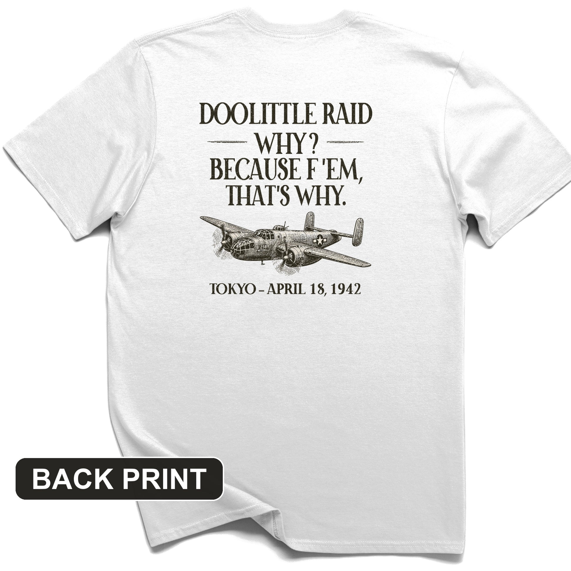 Doolittle Raid Back Print T-Shirt