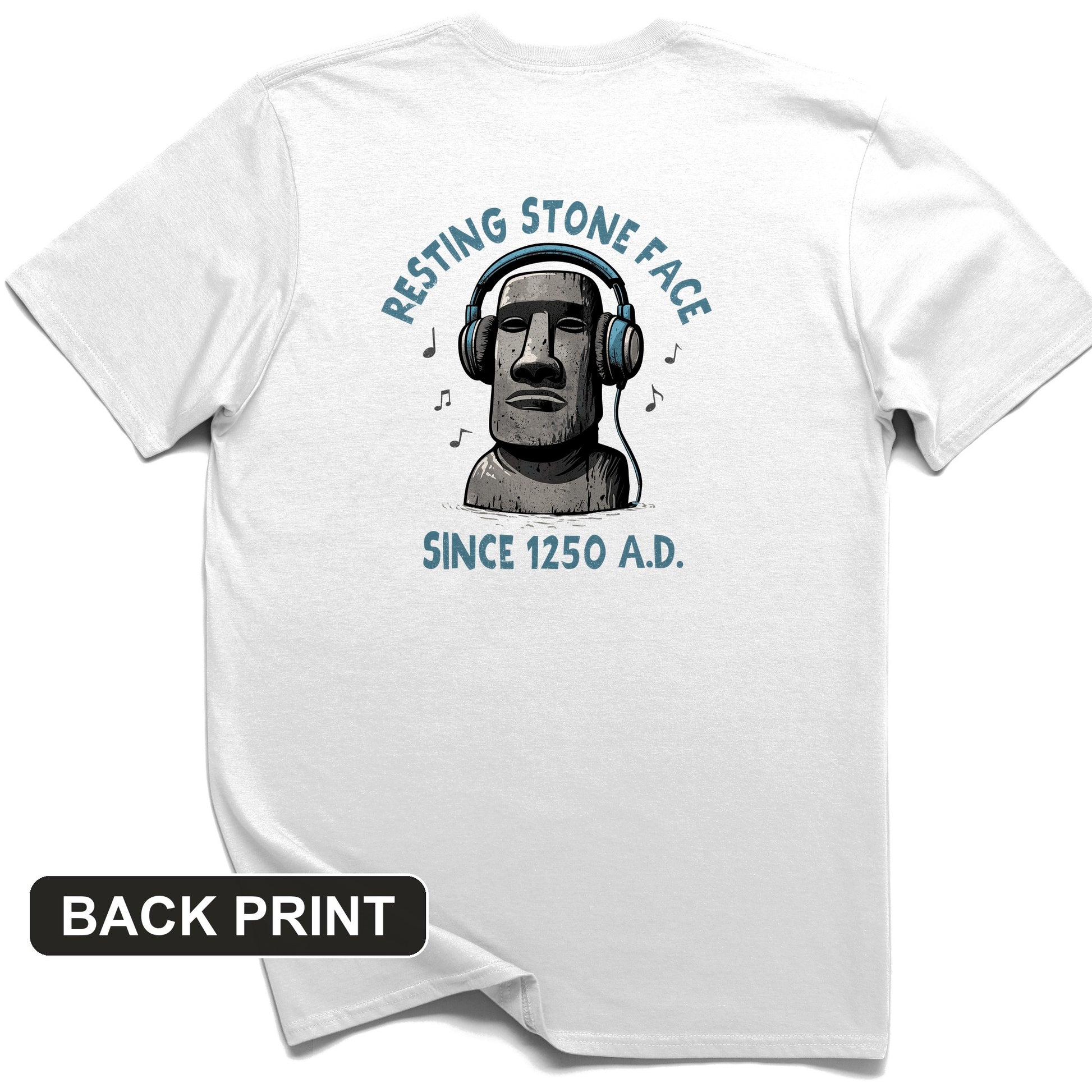 Easter Island Back Print T-Shirt
