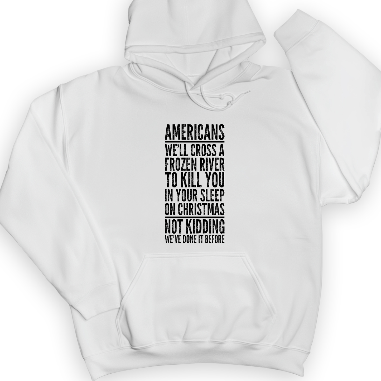 Cross A River on XMas Hoodie