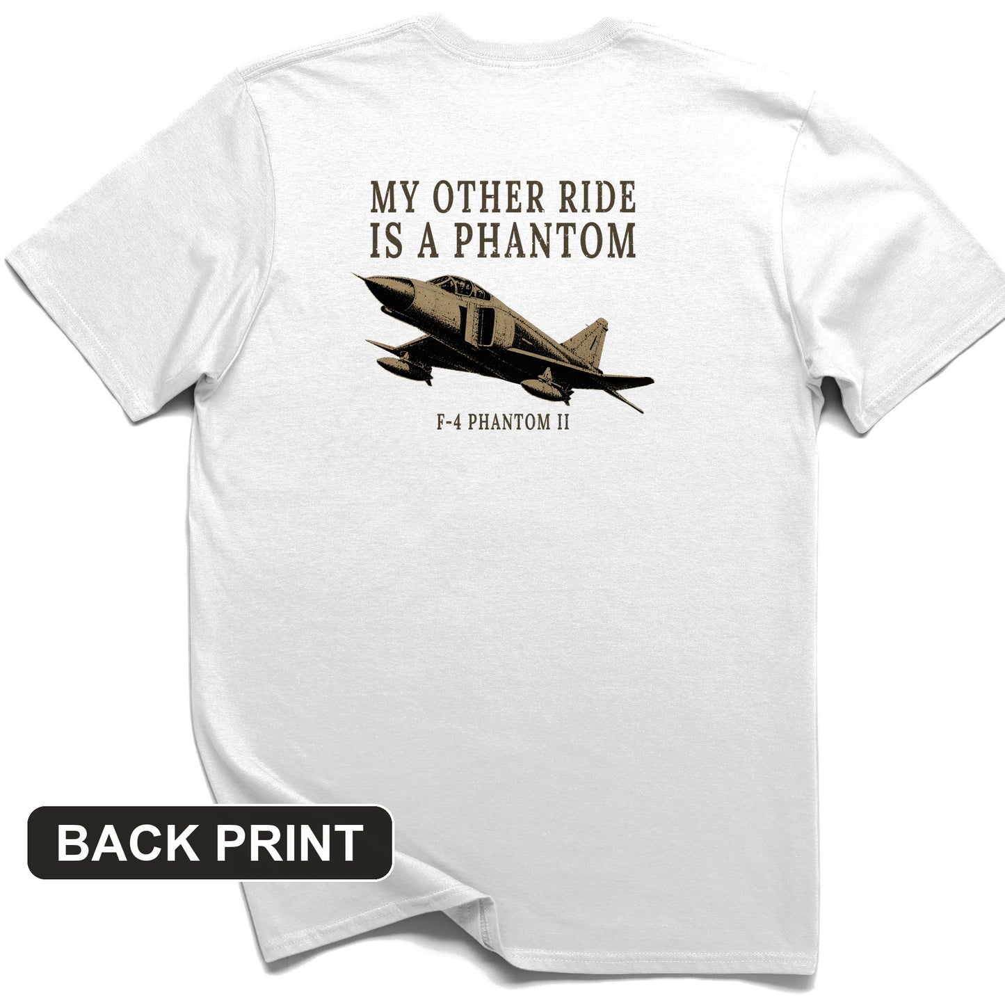 F-4 Phantom Back Print T-Shirt